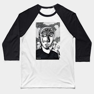 'THE MASKS WE WEAR' Baseball T-Shirt